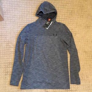 NEW Mens Under Armour Threadborne Seamless Long Sleeve Hooded Shirt Heat Gear Sm